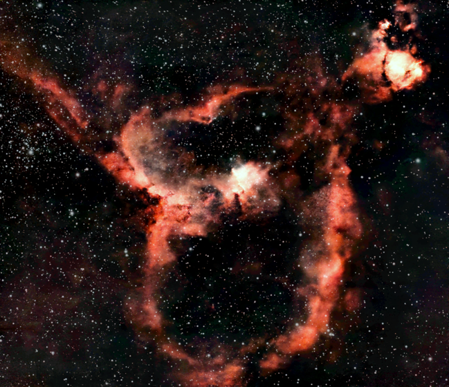 Processed emission nebula example