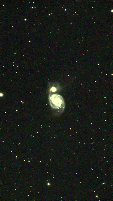 Before spiral galaxy processing